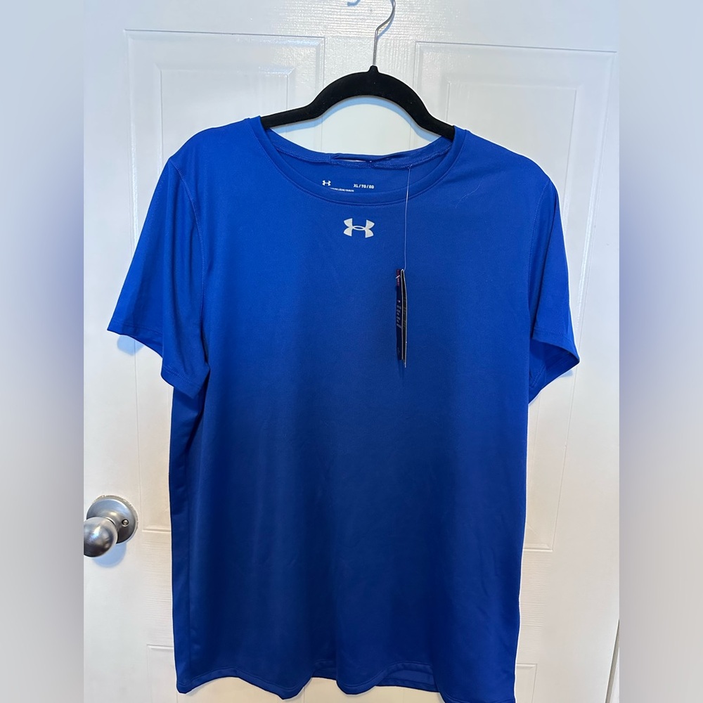 Under Armour Women’s Vibrant Blue Short Sleeve Tee - Picture 1 of 3
